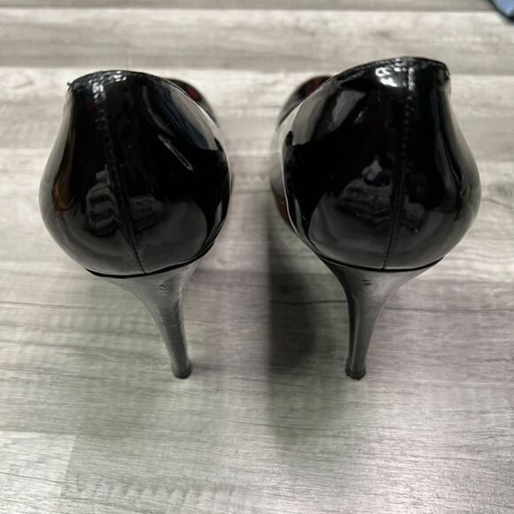Stuart Weitzman Rowswoon Patent leather Pumps Platform Heels Shoes Black Size 8 - Picture 7 of 10